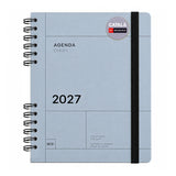 Agenda 2027 en catalán semana vista miquelrius azul — espiral 155 × 213 mm
