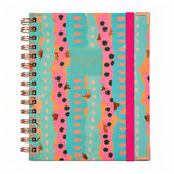 Agenda 2027 dos días por página sweetcolor pinceladas turquesa — espiral 17,5 × 21,5 cm
