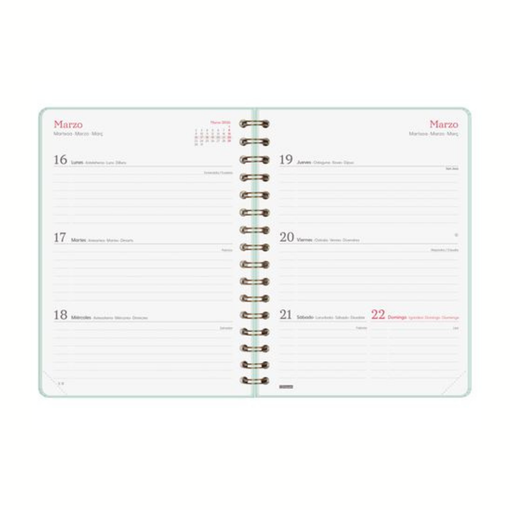 Agenda 2026 Espiral A5 Finocam