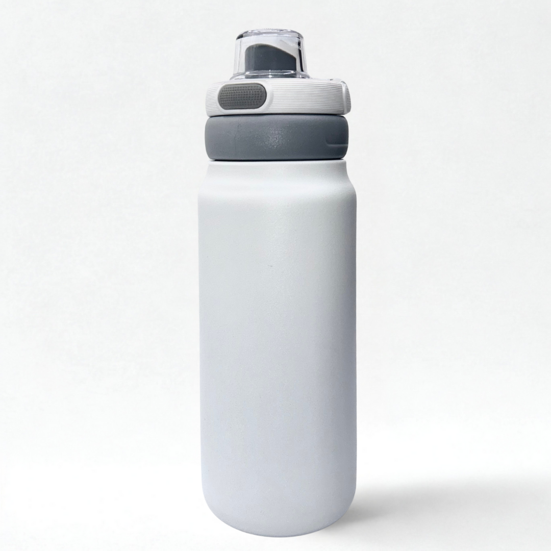 Botella Aurea Sport 750 ml con tapa de apertura rápida Blanca