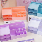 Cajonera de escritorio compacta con dos cajones y divisores