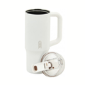 Taza térmica Tandem 1 L con asa y tapa hermética color blanca