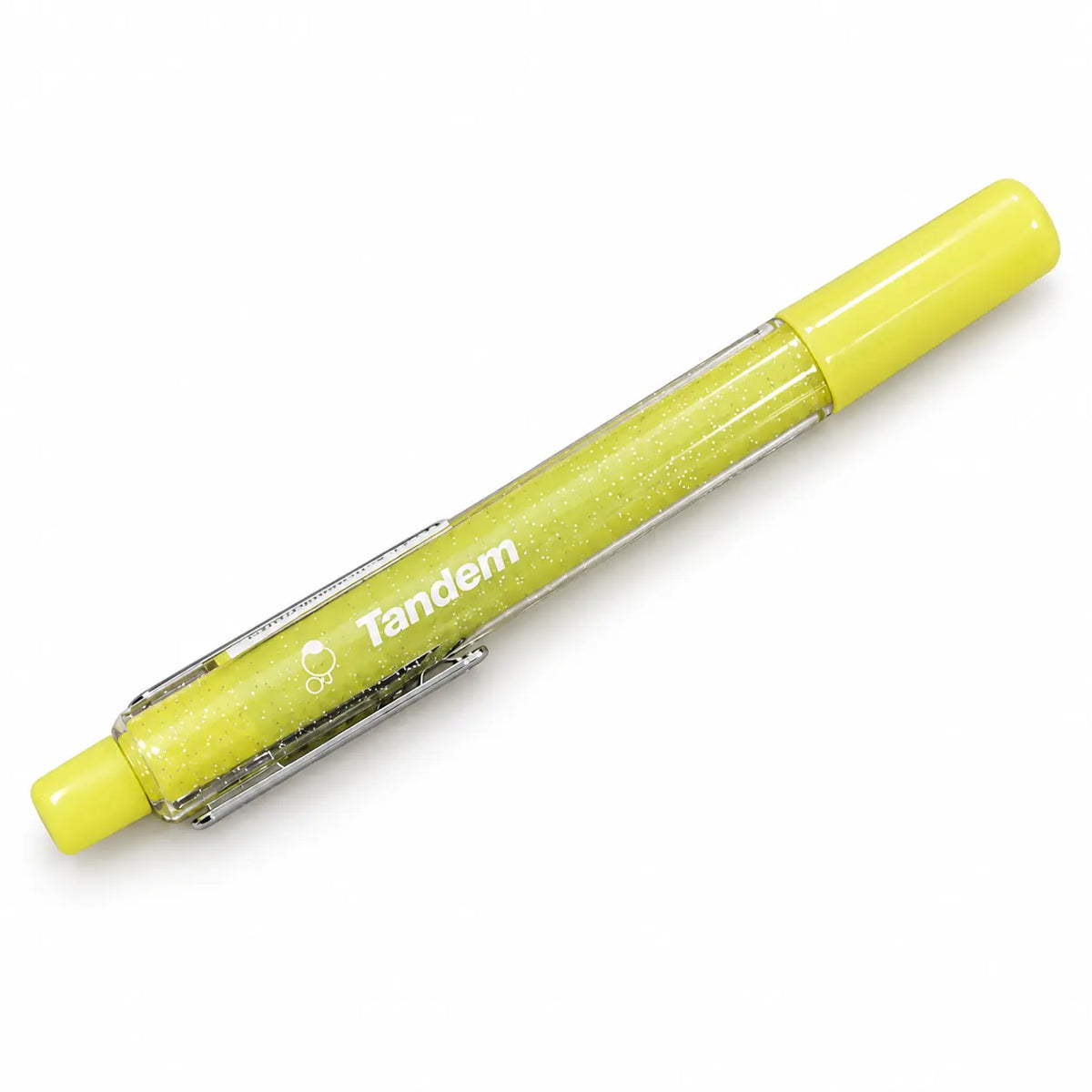 Bolígrafo Tandem fluor con purpurina y aroma color amarillo
