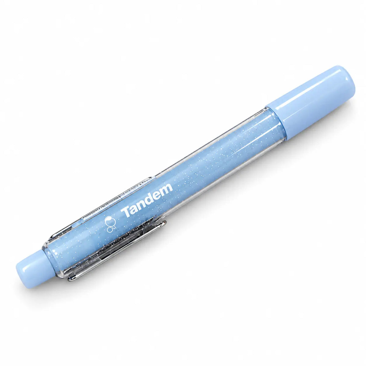 Bolígrafo Tandem fluor con purpurina y aroma color azul