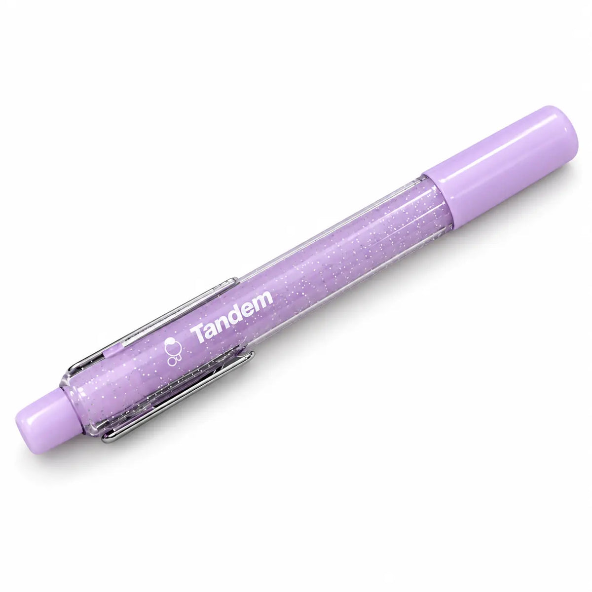 Bolígrafo Tandem fluor con purpurina y aroma color orquídea