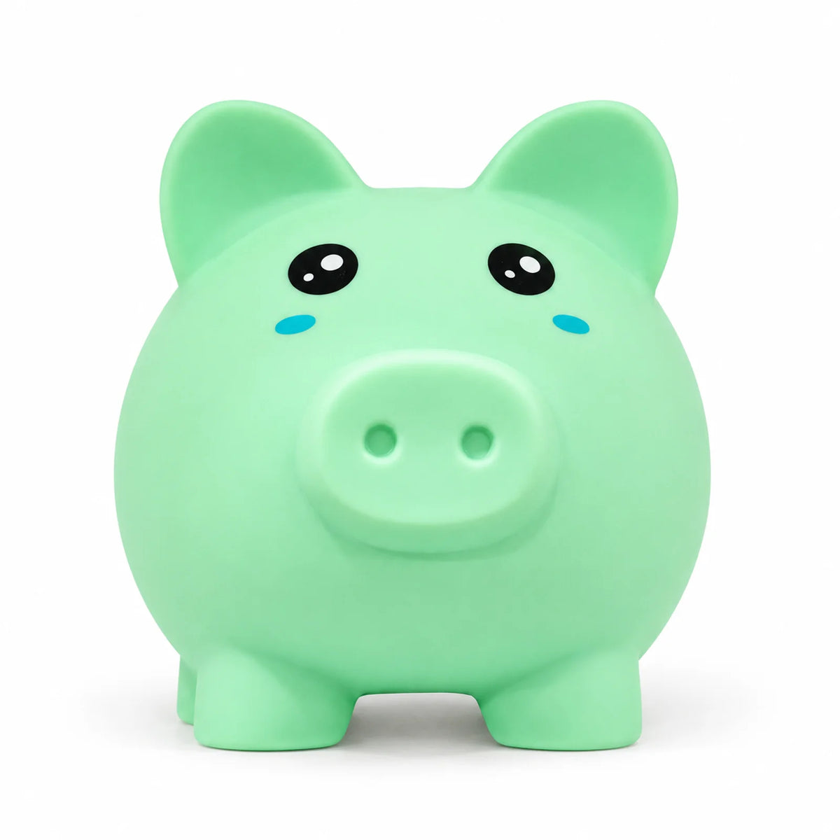 Hucha con forma de cerdito verde